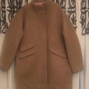 J. Crew Cocoon coat in Italian stadium-cloth wool